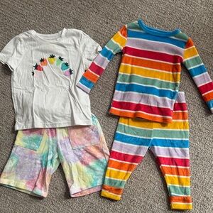 Rainbow Bundle 18m pajamas and gaucho set